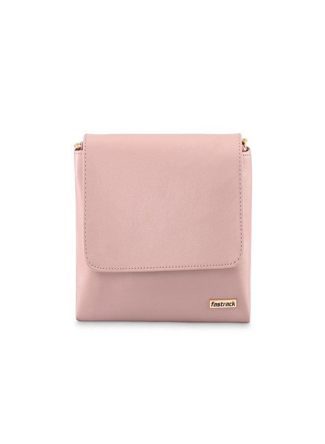 Fastrack PU Structured Sling Bag for Women, Girls and Ladies | Comes with Half Chain Sling Straps | Ladies Purse Handbag - Image 2